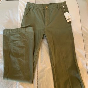 Tory Burch High Waisted Wide Leg Green Pants